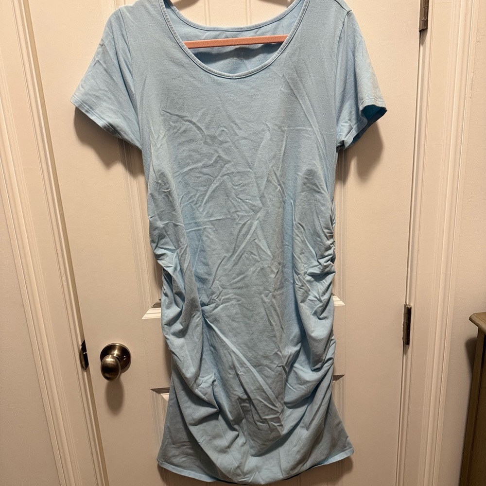 Light Blue Maternity Dress